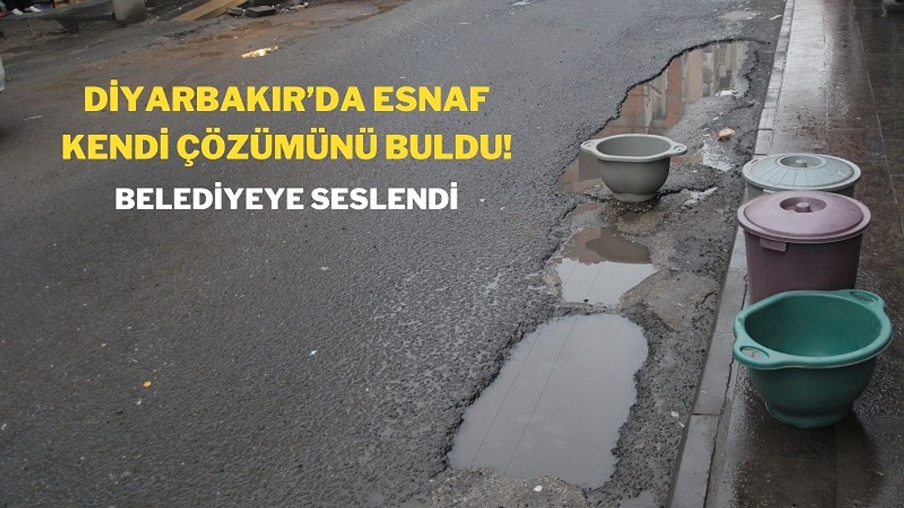 Diyarbakır’da esnaf kendi çözümünü buldu! Belediyeye seslendi