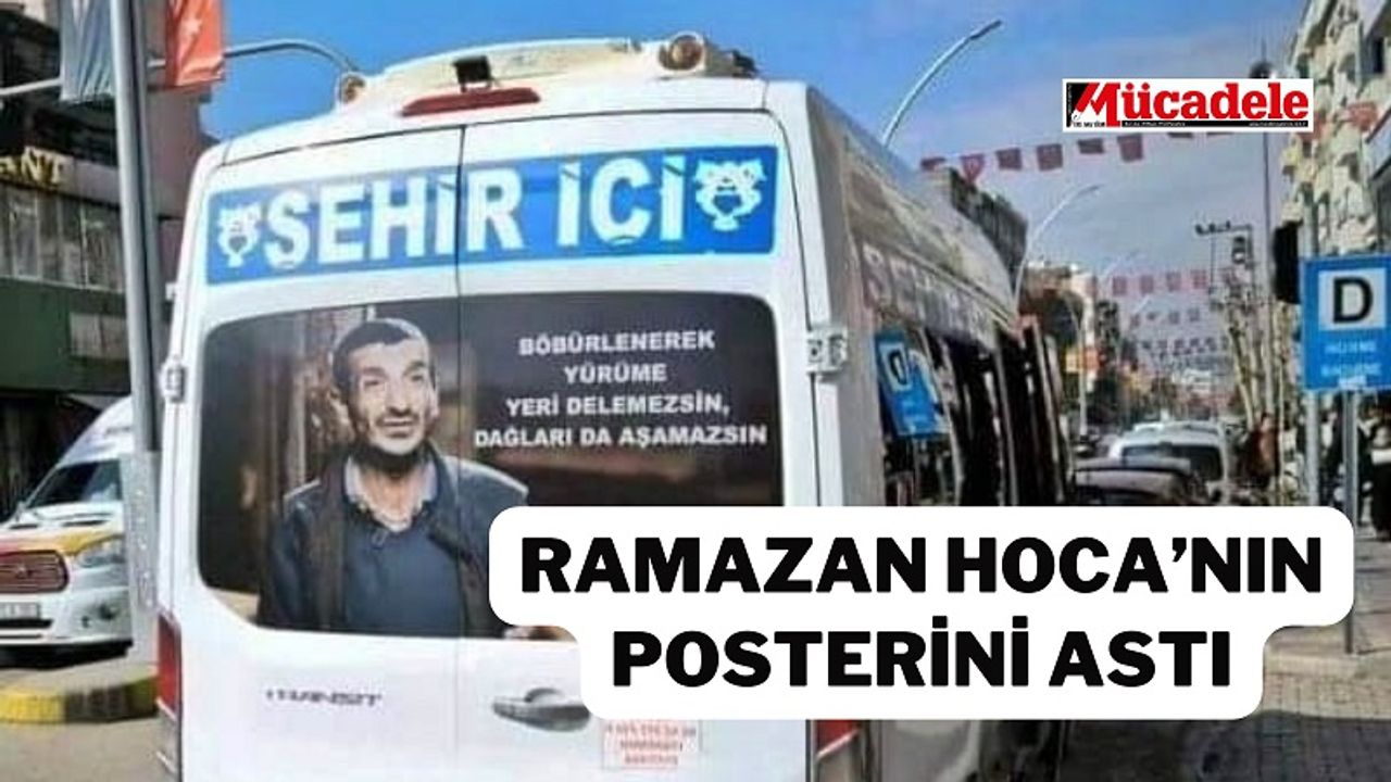 Yer Cizre! Ramazan Hoca’nın posterini astı
