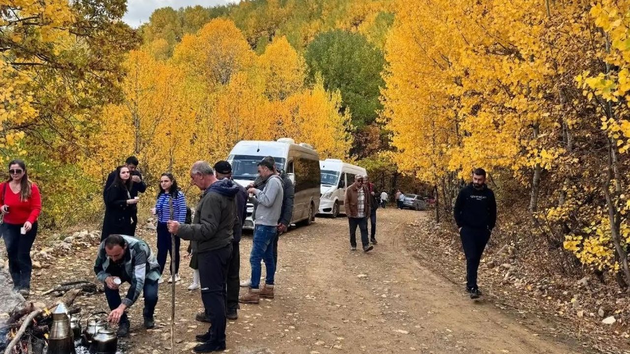 Sonbaharın renkleri bu köyde yeşerdi: Diyarbakırlılar akın etti