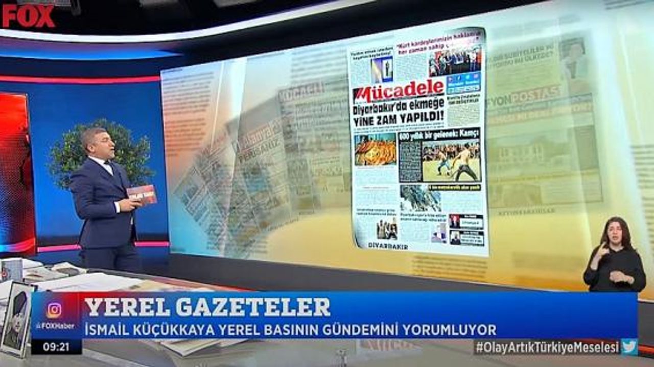 Mücadele, 'Diyarbakır'da ekmeğe yine zam yapıldı!' manşetiyle FOX'ta
