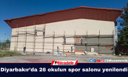 Diyarbakır Büyükşehir Belediyesi 26 okulun spor salonu yeniledi