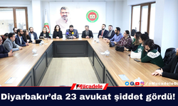 Diyarbakır’da 23 avukat şiddet gördü!