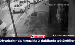 Diyarbakır’da hırsızlık: 3 dakikada götürdüler!