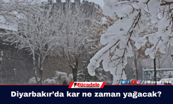 Diyarbakır’da kar ne zaman yağacak?