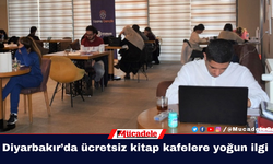 Diyarbakır’da ücretsiz kitap kafelere yoğun ilgi