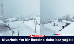 Diyarbakır’ın Çermik ilçesine daha kar yağdı!