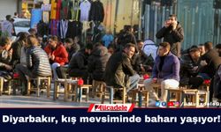 Diyarbakır, kış mevsiminde baharı yaşıyor!