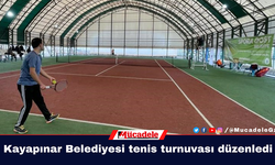 Kayapınar Belediyesi tenis turnuvası düzenledi