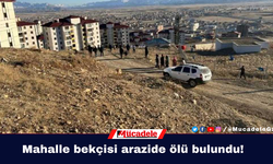 Mahalle bekçisi arazide ölü bulundu