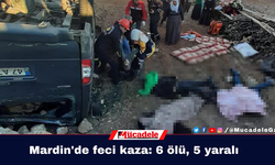 Mardin'de feci kaza: 6 ölü, 5 yaralı