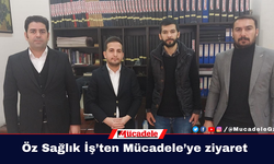 Öz Sağlık İş’ten Mücadele’ye ziyaret