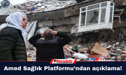 Amed Sağlık Platformu deprem raporunu açıkladı!