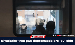 Diyarbakır tren garı depremzedelere 'ev' oldu