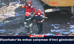 Diyarbakır'da enkaz çalışması 8'inci gününde!