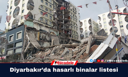 Diyarbakır’da hasarlı binalar listesi belli oldu!