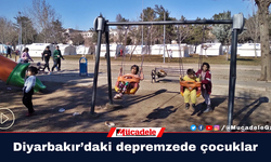 Diyarbakır’daki depremzede çocuklar