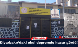 Diyarbakır’daki okul depremde hasar gördü!