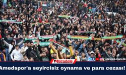 Amedspor'a seyircisiz oynama ve para cezası!