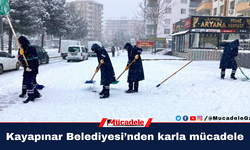 Kayapınar Belediyesi’nden karla mücadele