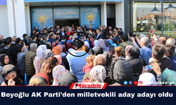 VİDEO- Beyoğlu AK Parti’den milletvekili aday adayı oldu