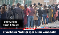 Diyarbakır Valiliği işçi alımı yapacak!