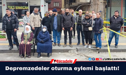 Diyarbakır’da depremzedeler oturma eylemi başlattı!