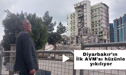 Diyarbakır’ın ilk AVM'sinin yıkımı hüzünle izleniyor!