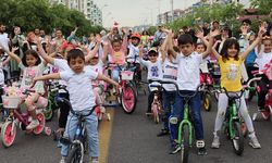 Diyarbakırlı çocuklar pedal çevirdi