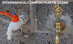 Diyarbakır’daki tarihi camide plastik çeşmeler!