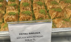 Bir dilim baklavanın fiyatı 308 TL