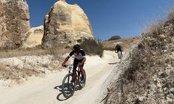 Kapadokya’da 35 kilometre pedal çevirdiler