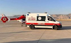 Şırnak'ta ambulans helikopter Menesa bebek için Diyarbakır’a havalandı