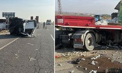 Diyarbakır’da traktörle TIR çarpıştı: 1 yaralı