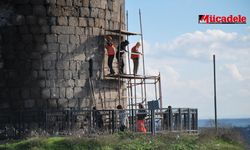 Diyarbakır’da tehlikeli restorasyon çalışması