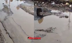 Diyarbakır'da yol çöktü! Vatandaş belediyeye seslendi