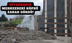 Diyarbakır merkezdeki köprü zarar gördü!