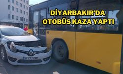 Diyarbakır’da otobüs kaza yaptı! Trafik kilitlendi