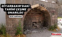 Diyarbakır’daki tarihi çeşme onarıldı! İşte yeni hali