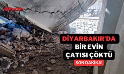 Son Dakika! Diyarbakır’da bir evin çatısı çöktü