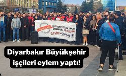 Diyarbakır Büyükşehir işçileri eylem yaptı!