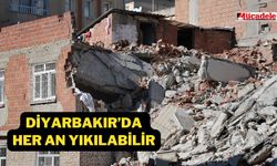 Diyarbakır’da 7 aile evsiz kalmıştı! Bina her an yıkılabilir