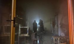 Diyarbakır’da kapalı olan iş yerinde yangın çıktı
