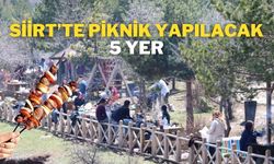 Siirt'te piknik yapabileceğiniz en güzel 5 yer