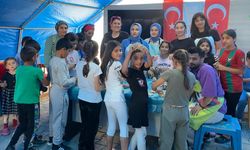 Diyarbakır'da konteyner kentteki çocuklara moral etkinliği