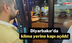 Görüntüler Diyarbakır’dan! Klima yerine kapı açıldı