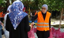 Diyarbakır'da yüzlerce aileye kurban eti yardımı