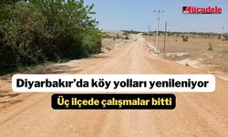 Diyarbakır'da köy yolları yenileniyor! Üç ilçede çalışmalar bitti