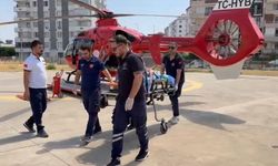 Dicle'den Diyarbakır’a ambulans helikopterle getirildi