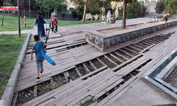 Diyarbakır’da en çok ziyaret edilen park! Zemin dökülüyor