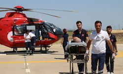 Lice’den Diyarbakır’a ambulans helikopterle sevk edildi